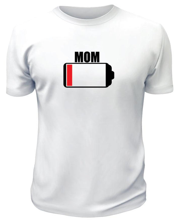 Low on Battery Mom TShirt - Printwell Custom Tees