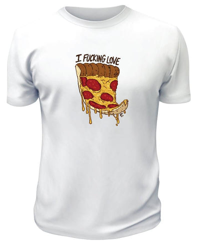 I FUC$*!G Love Pizza TShirt - Custom T Shirts Canada by Printwell