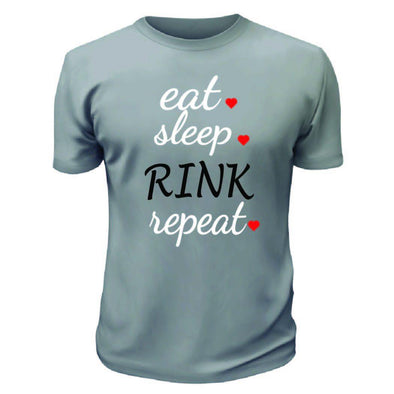Eat Sleep Rink Repeat TShirt - Printwell Custom Tees