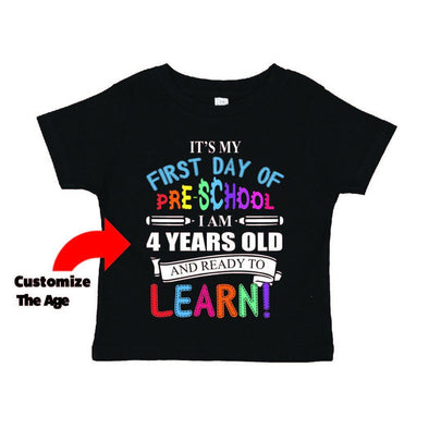 First Day of PreSchool TShirt - Printwell Custom Tees