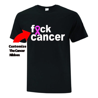 FU Cancer Customize Ribbon Colour - Printwell Custom Tees