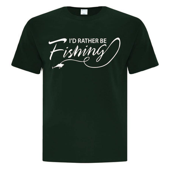 Id Rather Be Fishing T-Shirt - Printwell Custom Tees