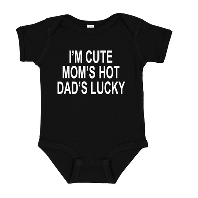 Im Cute Mom's Hot & Dad's Lucky Jumper - Custom T Shirts Canada by Printwell