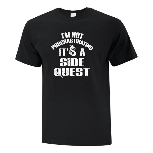 Not Procrastinating Its A Side Quest - Custom T Shirts Canada by Printwell