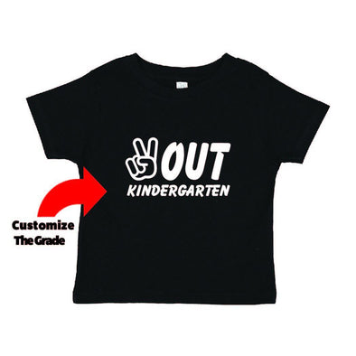 Peace Out Kindergarten TShirt - Printwell Custom Tees