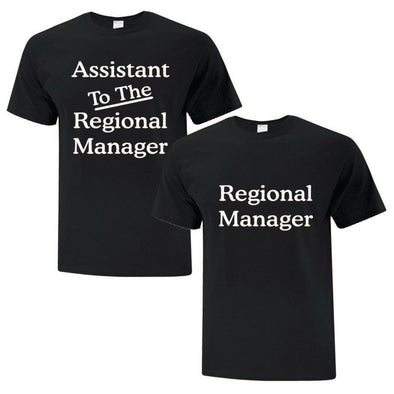 Regional Manager Inspired Couple TShirts Collection - Custom T Shirts Canada by Printwell