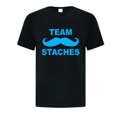 Staches vs. Lashes T-Shirt - Printwell Custom Tees