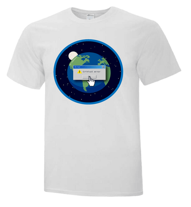 Critical Error Tech Theme Shirt - Custom T Shirts Canada by Printwell