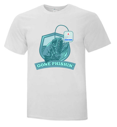 Gone Phishin' Tech Theme Shirt - Custom T Shirts Canada by Printwell